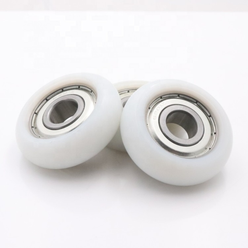 Heavy duty bearing 6201ZZ nylon roller whhel Trolley Tricycle wheel