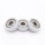 608 nylon bearing plastic roller tracks skate wheel bearing pulley plastic wheel