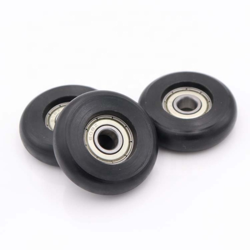 Factory supply rowing machine wheels 608ZZ R type nylon pulley wheel