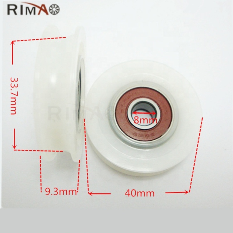 Roller guide roller track for sliding door track roller