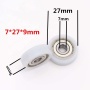 curved shower door rollers Polyurethane curtain pulley miniature small rubber small wheels