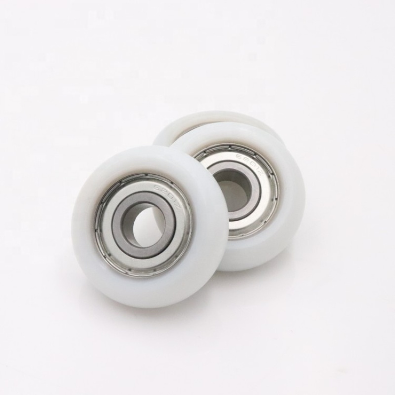 Heavy duty bearing 6201ZZ nylon roller whhel Trolley Tricycle wheel