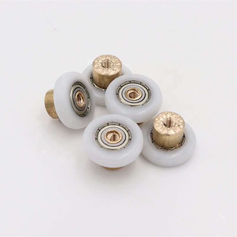 4*19*5mm 695 bearing with thread M4 shaft plastic shower door roller