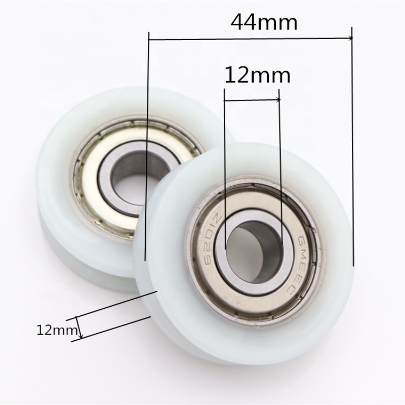 nylon pulley wheels with bearings 608Z plastic rollers sliding door roller wheels