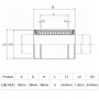 LME linear bearing TDB brand LME16 LME16UU Linear Motion Ball Bearing for bearing size 16*26*36mm