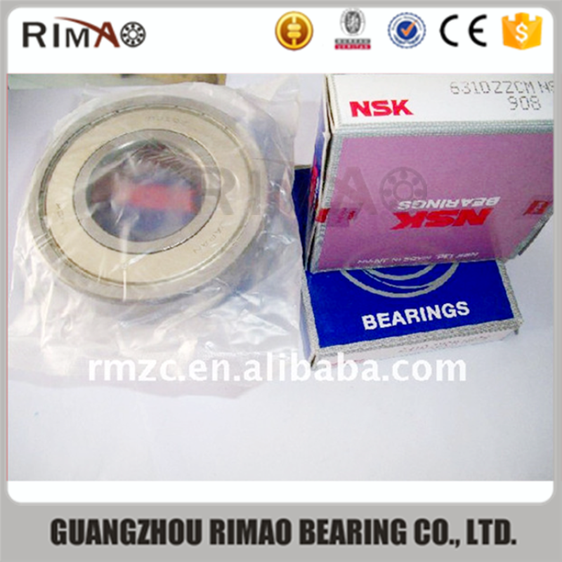 Japan NSK 6310DDUCM 6310RS 6310zz deep groove ball bearing 6310 2RS bearing