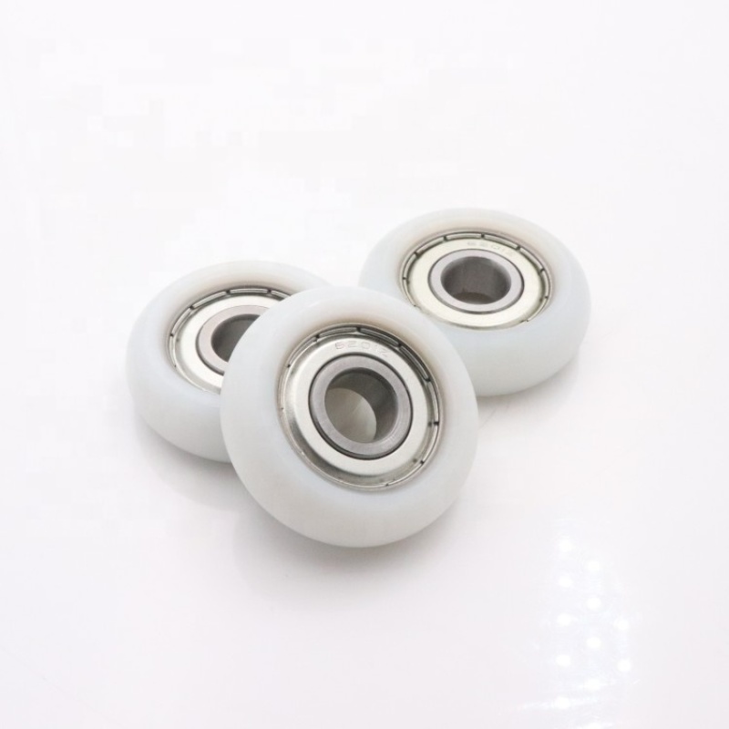Heavy duty bearing 6201ZZ nylon roller whhel Trolley Tricycle wheel