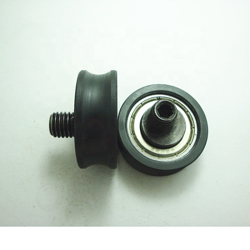 v-groove pulley wire rope pulley wheels small plastic pulley for rope