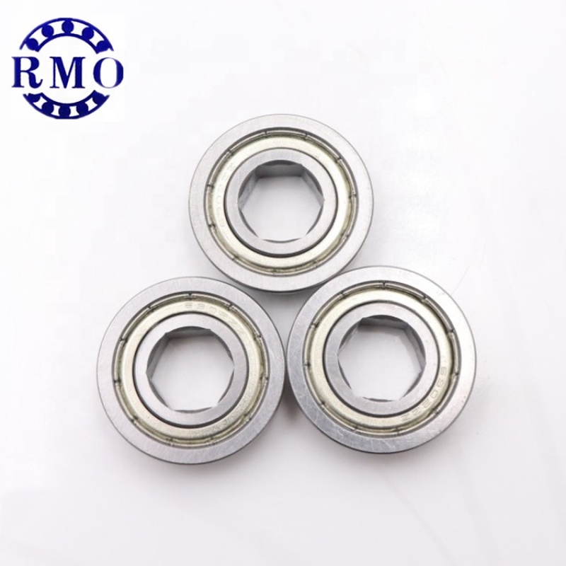 Customized robot bearing 0.5 inch flange ball bearing FR8ZZ Hex bore bearing
