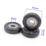 608 plastic pulley small roller pulley wheel door wheel for sliding door