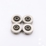 Deep groove ball bearing U groove track roller wheel for steel ropes