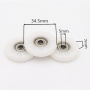 Nylon small idler pulley wheels ball bearing nylon pulley bearing for door and window accessories
