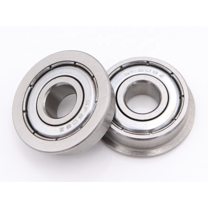 High precision stainless steel flange ball bearing F608ZZ SF608ZZ for Air conditioning bearing