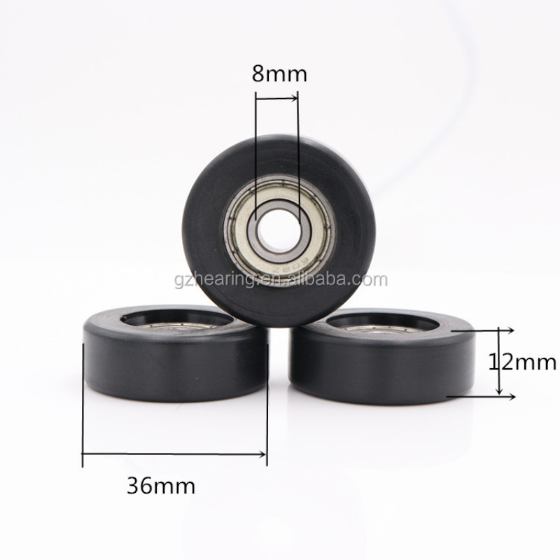 flat surface bearings small plastic nylon window sash pulley sliding door nylon wheels