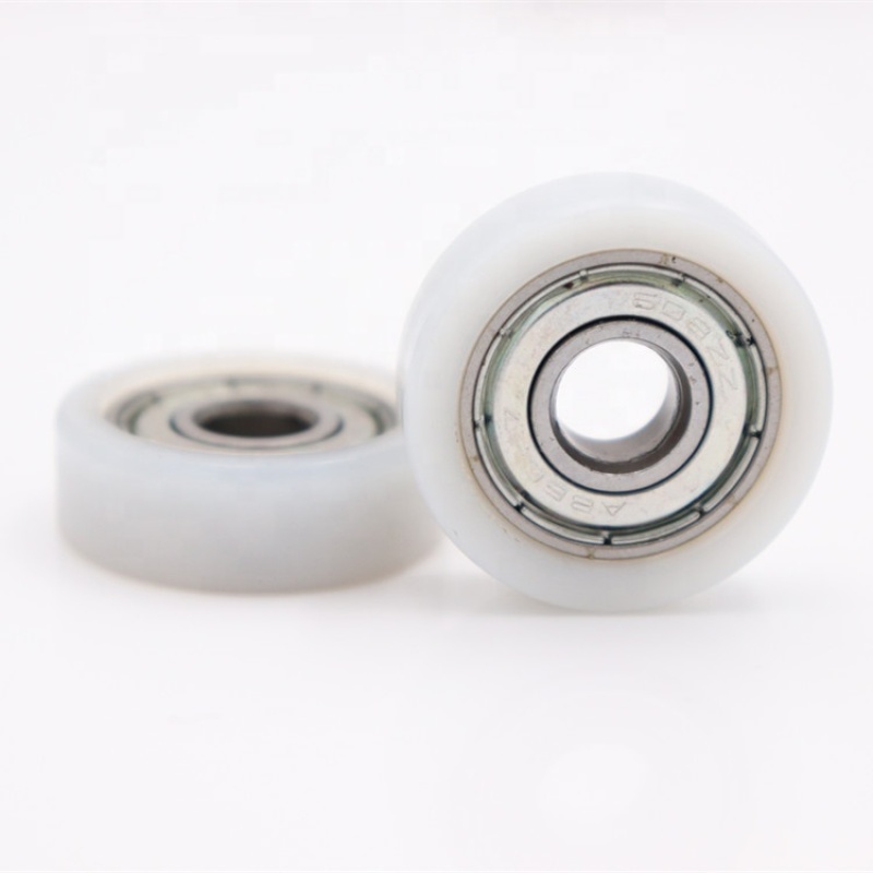 608z 8*36*12mm roller wheels sliding doors nylon caster wheel for sliding door