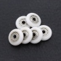 R type 623zz POM pulley wheels with bearings chrome steel 3*16*4.5mm sliding gate pulley