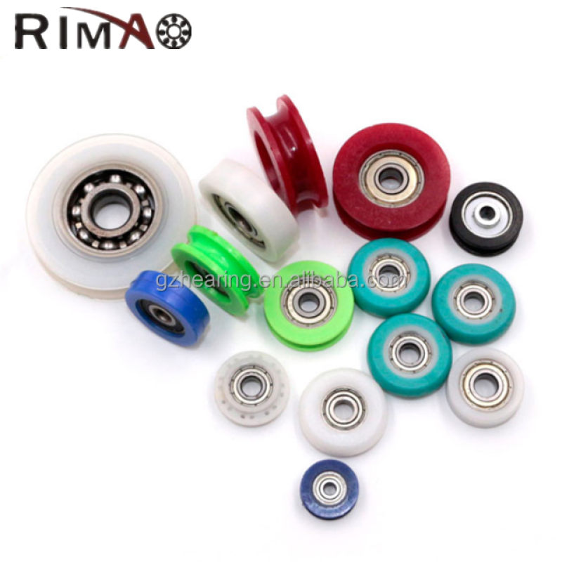 nylon roller wheel shower wheels v guide wheel bearing