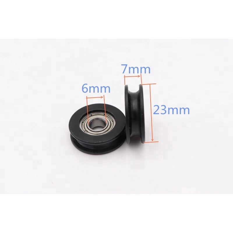 6mm bore roller wheel pom wheel sliding wheel 6*23*7mm door roller