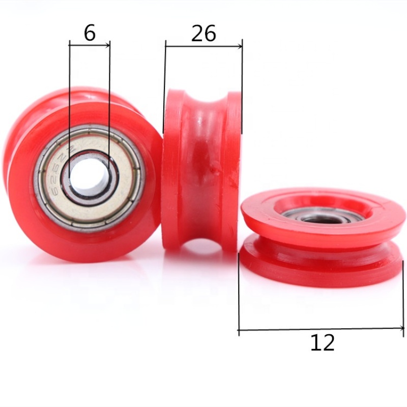 626 bearing wheels shower grooved v pulley for sliding door & window roller
