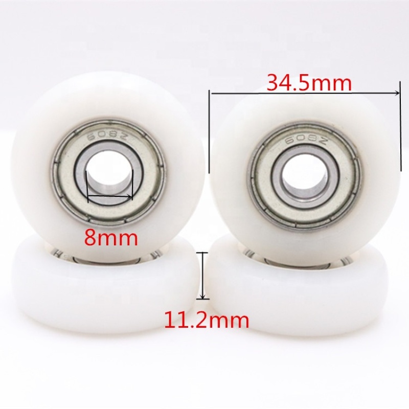 6201 nylon sliding door hanging pulley for sliding gate wheel