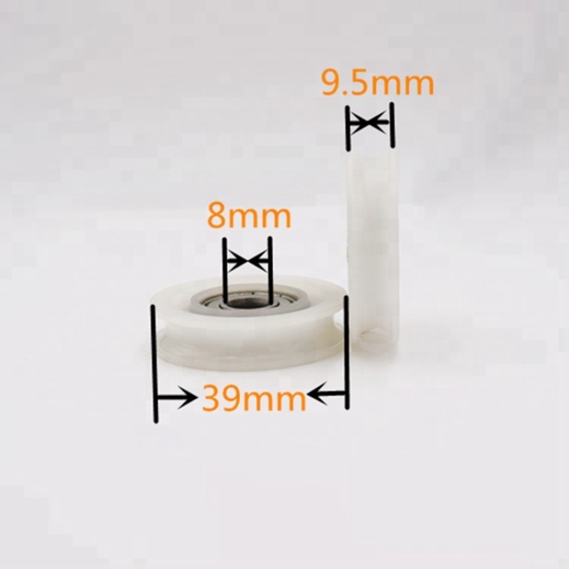 8mm nylon rollers wheels u groove sliding door pulley roller wheels 608ZZ