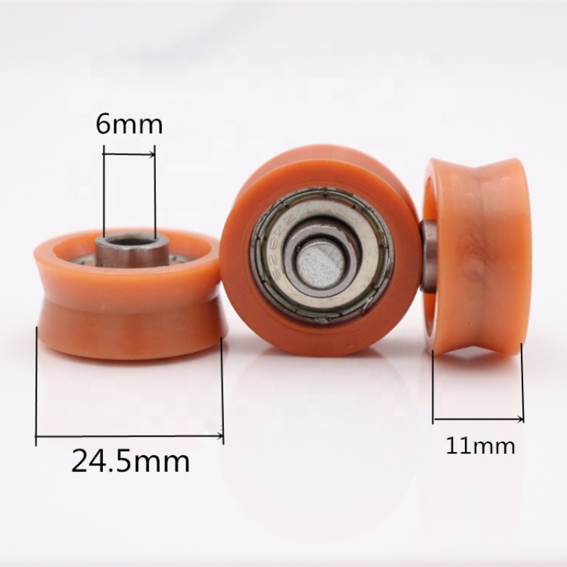 hanging door u groove nylon roller wheel sliding gate wheel u groove wheel