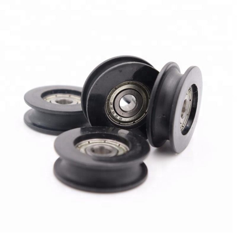door and window pulley plastic nylon pulley wheel with bearing pulley nylon roller for sliding gate