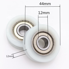 12 мм шкив нейлоновый ролик колесо 6201Z пластиковые колеса дверные ролики