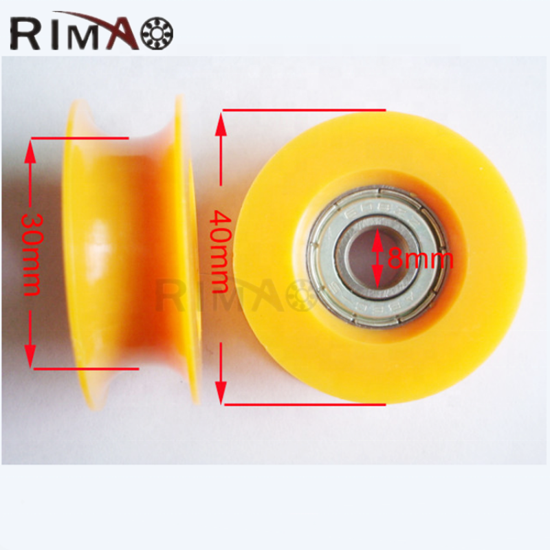 Roller guide roller track for sliding door track roller