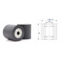 Factory Sale H Groove wheel Nylon Guide Door Roller Wheels 12*60.6*26mm with bearing 6201ZZ