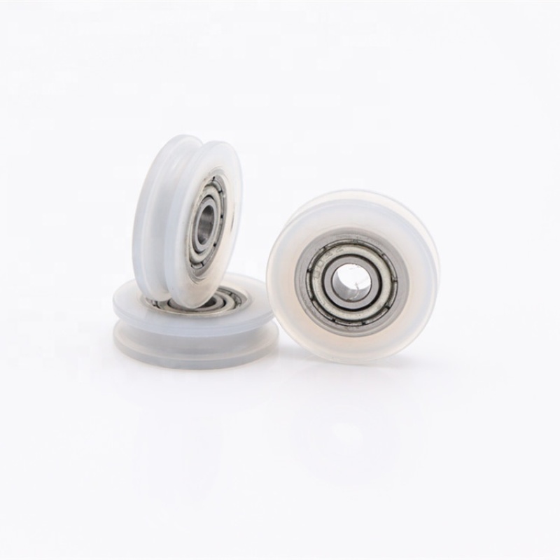 Factory supply roller wheel plastic pulley 604ZZ mini nylon pulley bearing wheel with 4*18*5mm