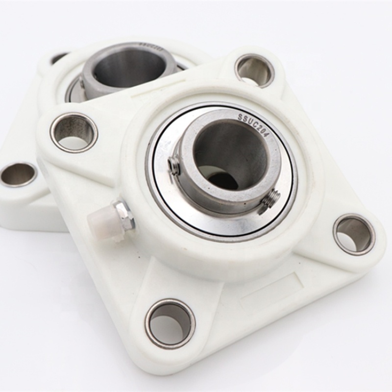 UCF201 Metric Four Bolt Square Cast Iron Flange Housing pillow block bearing