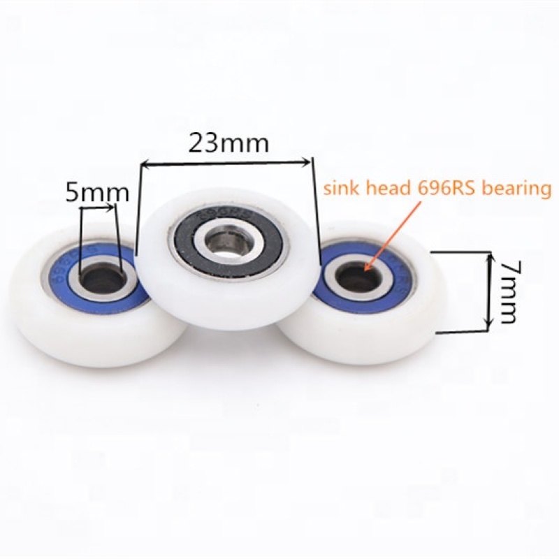 Miniature bearing steel pulley door window pulley 696ZZ