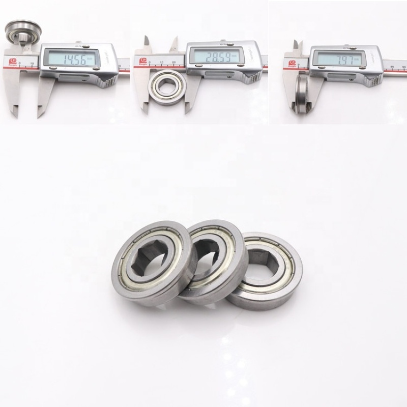 China bearing supplier 0.5 inch Hexagon Bearing FR8ZZ FR8 1/2'' inch bearing for robot hex bearing 12.75*28.575*7.938mm