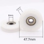 Roller guide roller track for sliding door track roller