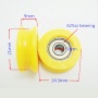625 bearing small plastic track roller wheels for sliding doors wardrobe