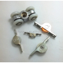 sliding doors system small Window Shower curtain track roller wheel bearing nylon pulley track