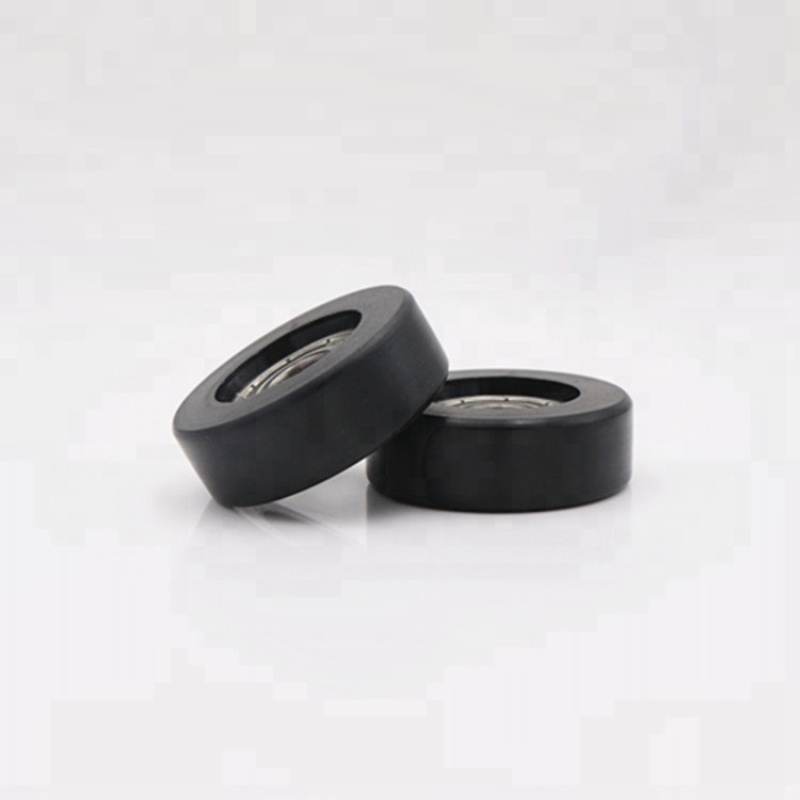 608 ball bearing wheel coated plastic bearing window pulley