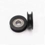 Free samples small plastic pulleys R4zz pulley black polea for sliding door cabinet