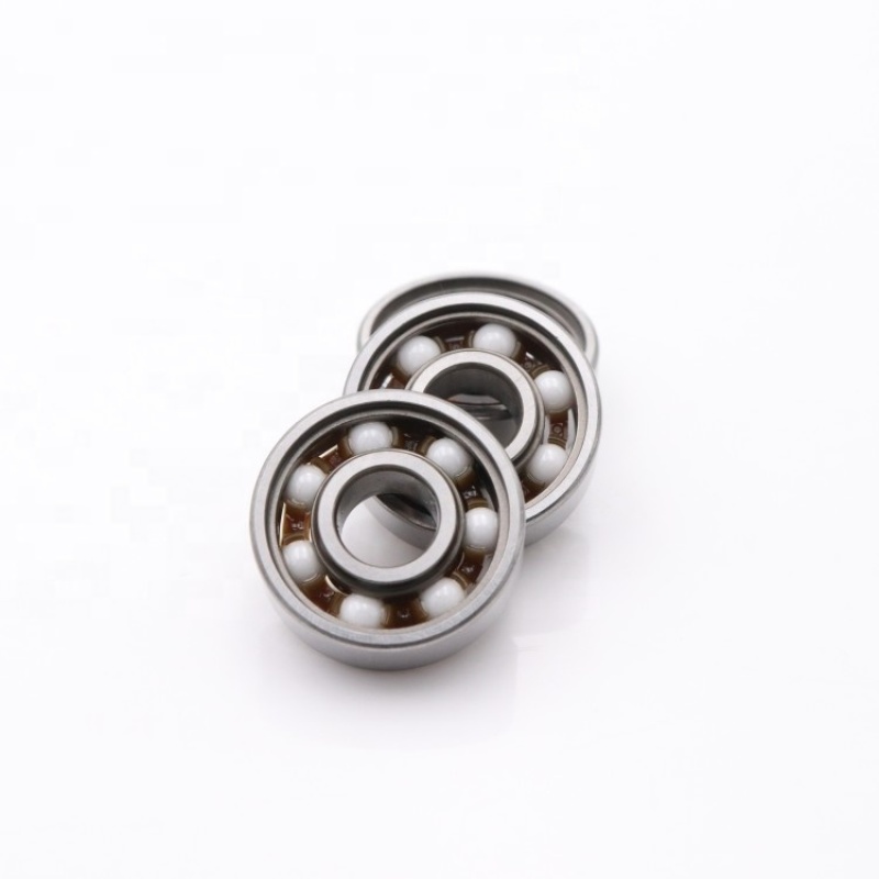 high performance low noise 608 hybrid ceramic ball bearing 608RS mixed steel bearing for skate