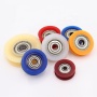 5-21-7MM 605 bearing sliding wardrobe door roller for sliding wardrobe