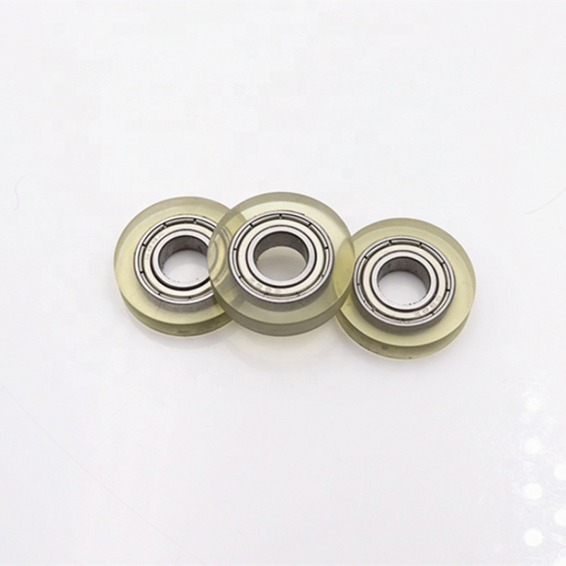 8*22*5mm 688 bearing PU material small pulley roller for counting machine roller