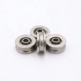 Deep groove ball bearing U groove track roller wheel for steel ropes
