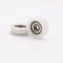 Factory supply white pulley W groove roller wheel 624ZZ small nylon roller wheel with bearings 624