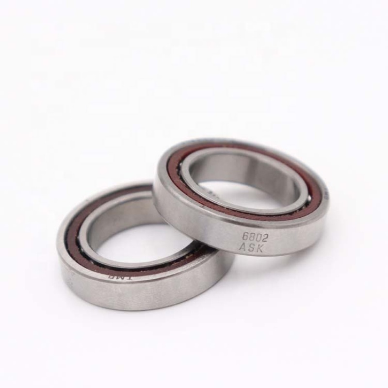 71802AC angular contact ball bearing 71802LLB ABEC5 bearing angular with 15*24*5mm