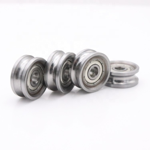 4*16.5*7 mm chrome steel bearing U groove track roller wheel