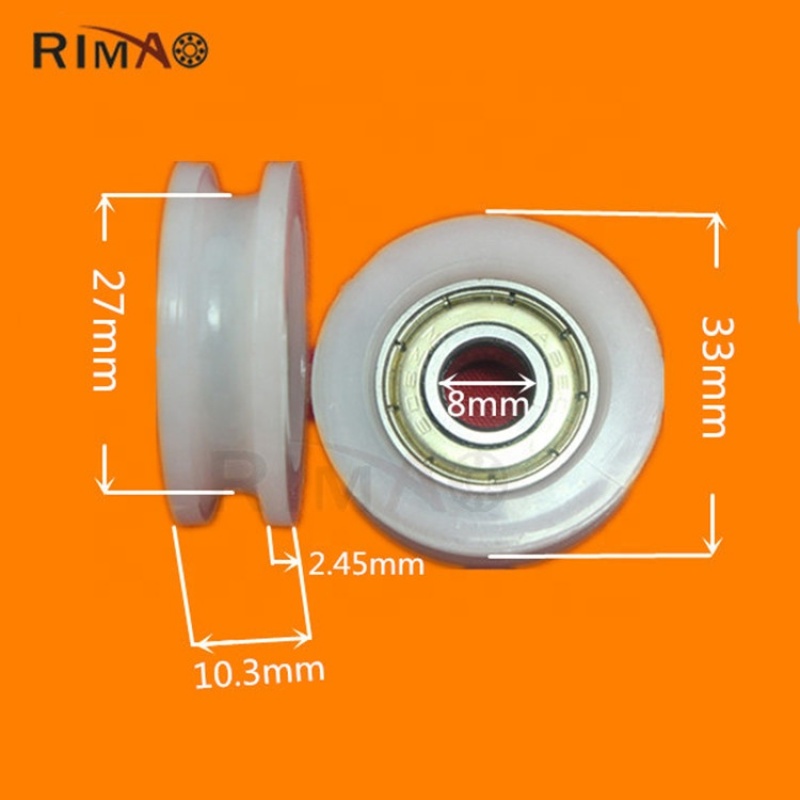 Custom Furniture plastic nylon industrial sliding door roller pulley