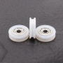 Size 4*18*5mm U groove nylon roller wheel bearing 604zz clothesline pulley