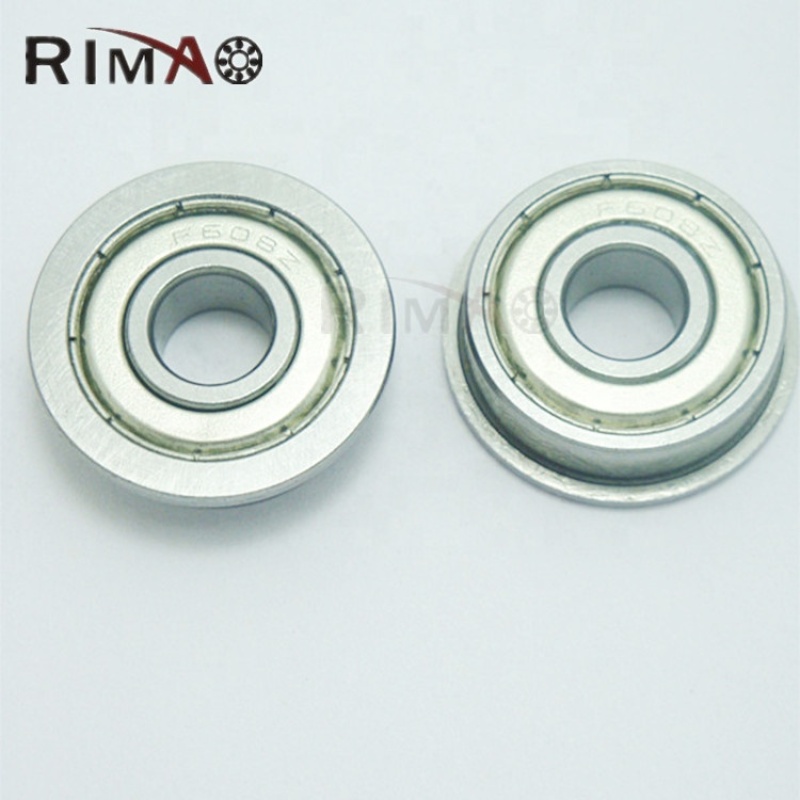 F608 micro deep groove ball bearing F608Z flanged miniature ball bearings F608ZZ