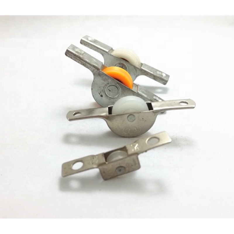 glass hardware mini pulley set window roller wheel curtain track roller